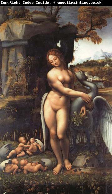 LEONARDO da Vinci Leda and the Swan